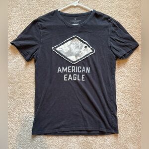 American Eagle Outfitters Black Graphic T-Shirt for Men
